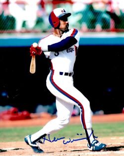 AUTOGRAPHED HERM WINNINGHAM  8x10 Montreal Expos Photo