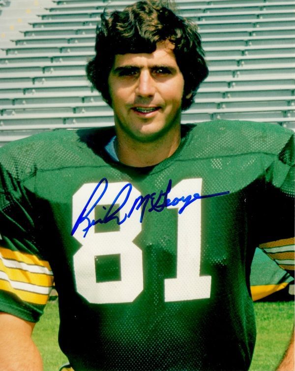 Autographed RICH MCGEORGE 8X10 Green Bay Packers Photo