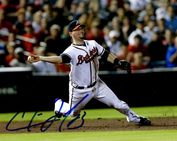 AUTOGRAPHED CHRIS JOHNSON 8X10 Atlanta Braves photo