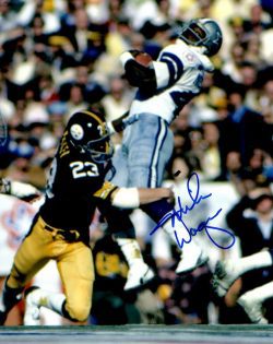 Autographed MIKE WAGNER 8X10 photo Pittsburgh Steelers