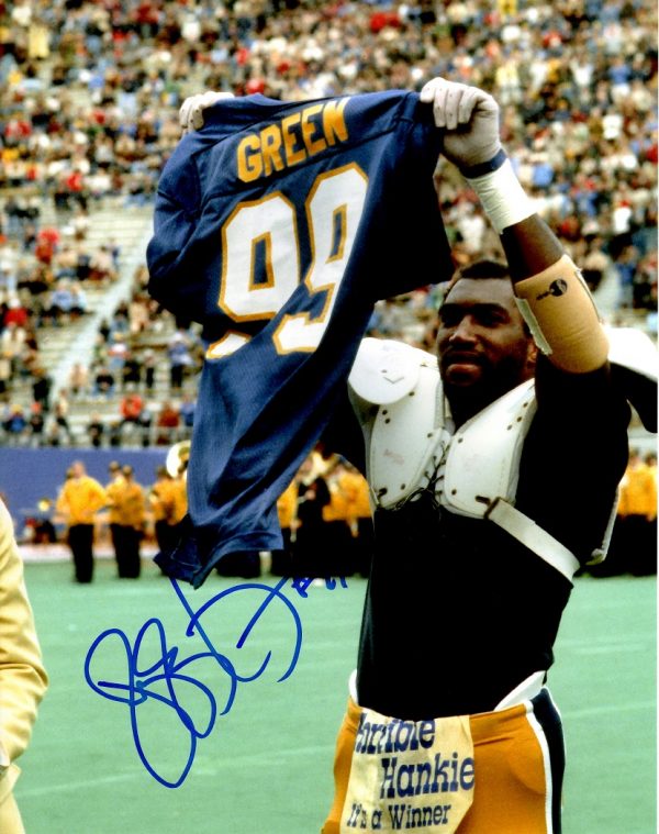 Autographed HUGH GREEN 8X10 Pitt Panthers Photo