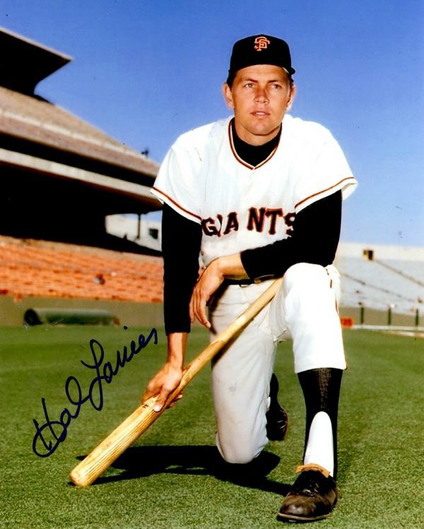 AUTOGRAPHED  HAL LANIER 8X10 San Francisco Giants Photo