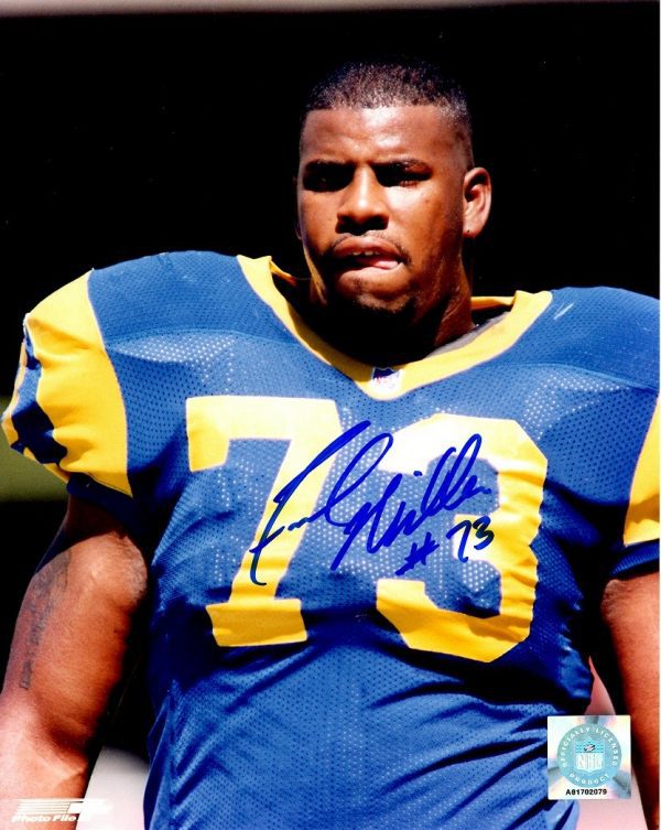 AUTOGRAPHED FRED MILLER 8x10 St Louis Rams Photo