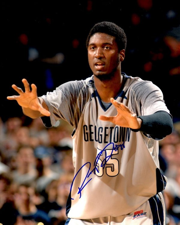 Autographed Roy Hibbert Georgetown Hoyas 8x10 Photo