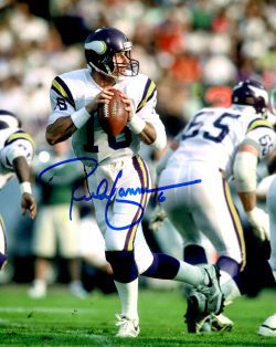 Autographed RICH GANNON 8X10 Minnesota Vikings Photo