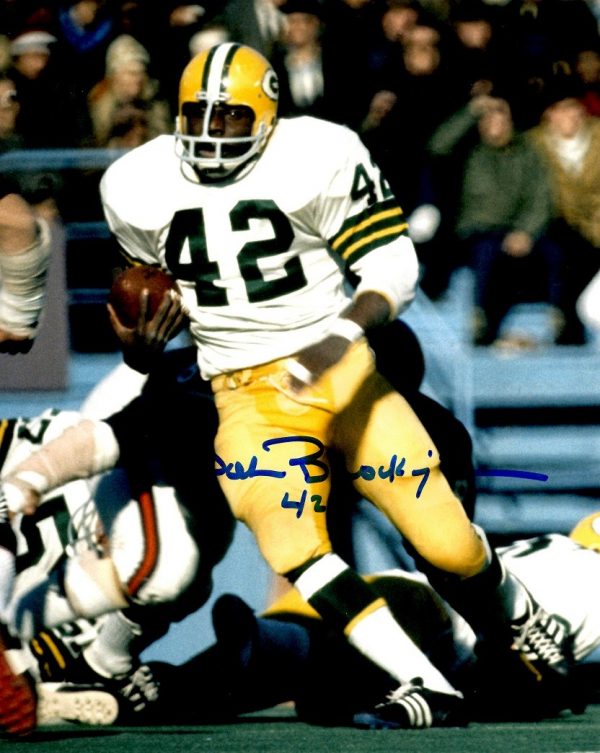 Autographed JOHN BROCKINGTON 8X10 Green Bay Packers Photo