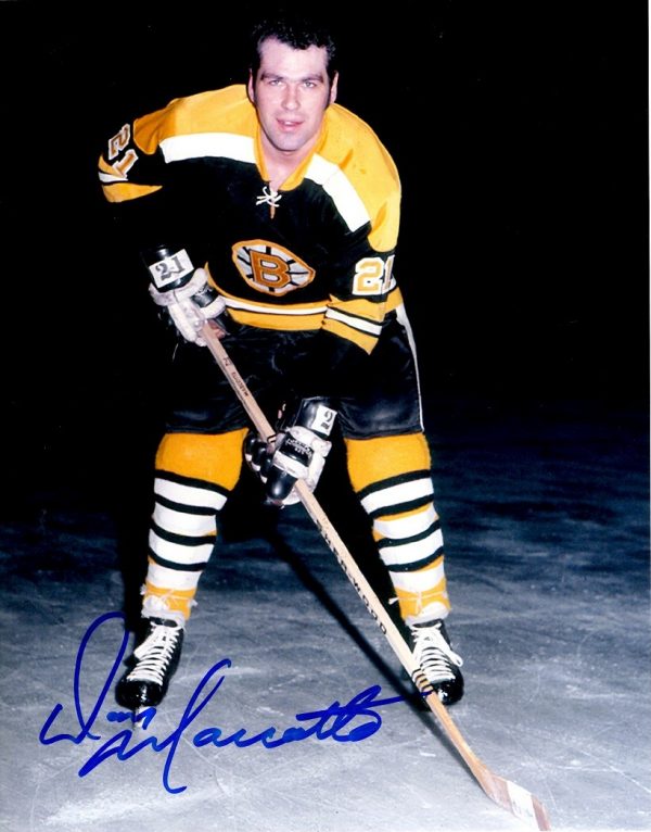 Autographed DON MARCOTTE 8X10 Boston Bruins  Photo