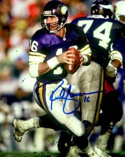Autographed RICH GANNON 8X10 Minnesota Vikings Photo