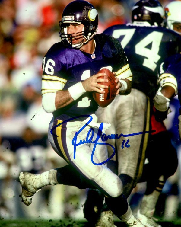 Autographed RICH GANNON  8X10 Minnesota Vikings Photo