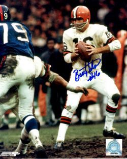 Autographed BILL NELSEN 8X10 photo Cleveland Browns
