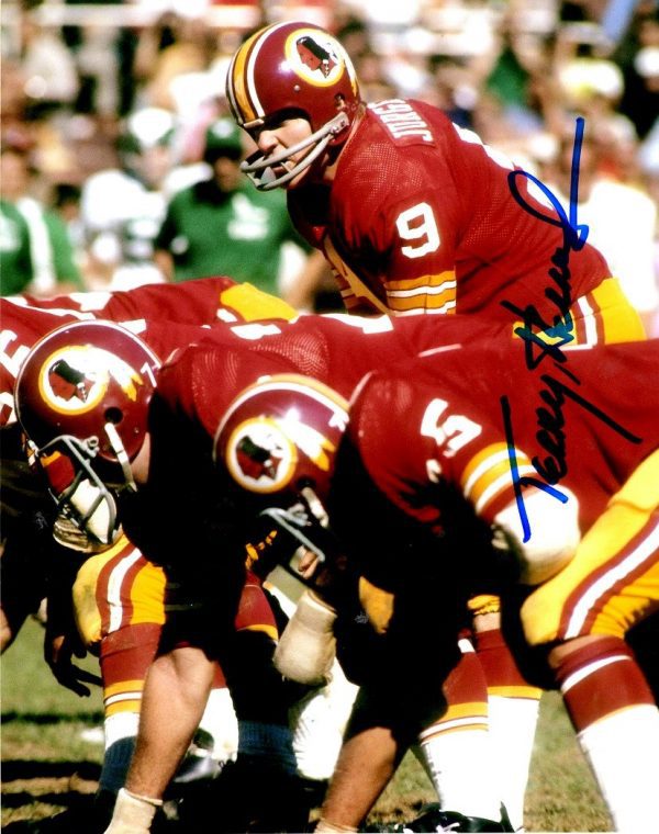 Autographed TERRY HERMELING 8x10 Washington Redskins Photo
