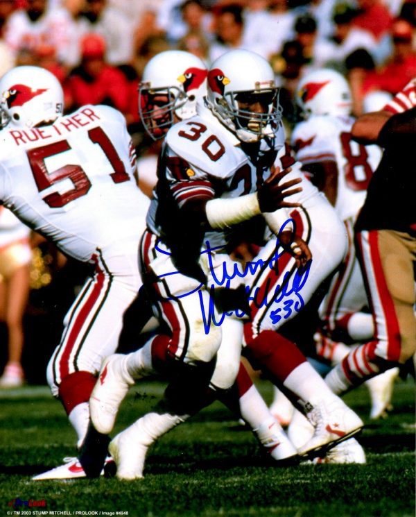 Autographed STUMP MITCHELL 8X10 St Louis Cardinals Photo
