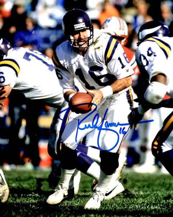 Autographed RICH GANNON  8X10 Minnesota Vikings Photo