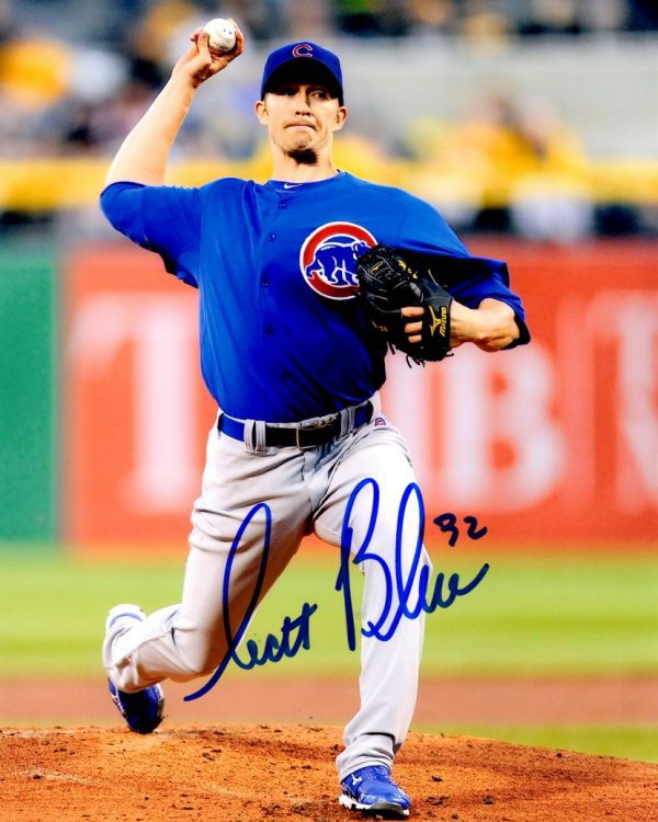 AUTOGRAPHED SCOTT BAKER 8X10 Chicago Cubs Photo