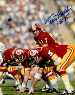 Autographed TERRY HERMELING 8x10 Washington Redskins Photo