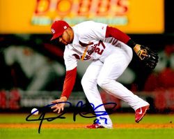 AUTOGRAPHED JHONNY PERALTA 8X10 St. Louis Cardinals photo