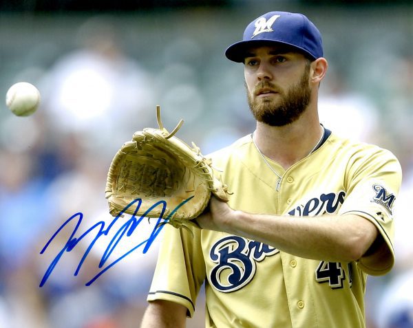 AUTOGRAPHED TAYLOR JUNGMANN  8X10 Milwaukee Brewers Photo