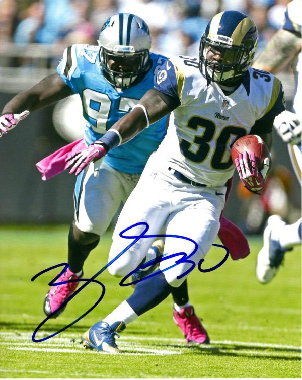 AUTOGRAPHED ZAC STACY 8x10 St Louis  Rams Photo