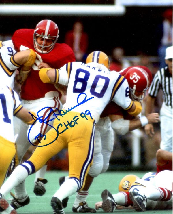 Autographed JOHN HANNAH 8X10 Alabama Crimson Tide Photo