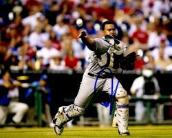 AUTOGRAPHED WILIN ROSARIO 8X10 Colorado Rockies Photo