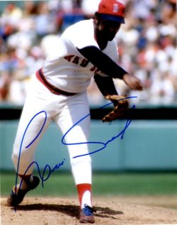 AUTOGRAPHED LUIS TIANT 8X10  Boston Red Sox photo