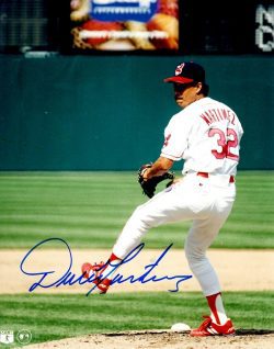 AUTOGRAPHED DENNIS MARTINEZ  8X10 Cleveland Indians Photo