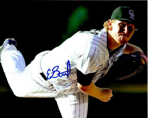 AUTOGRAPHED ED BUTLER 8X10 Colorado Rockies Photo