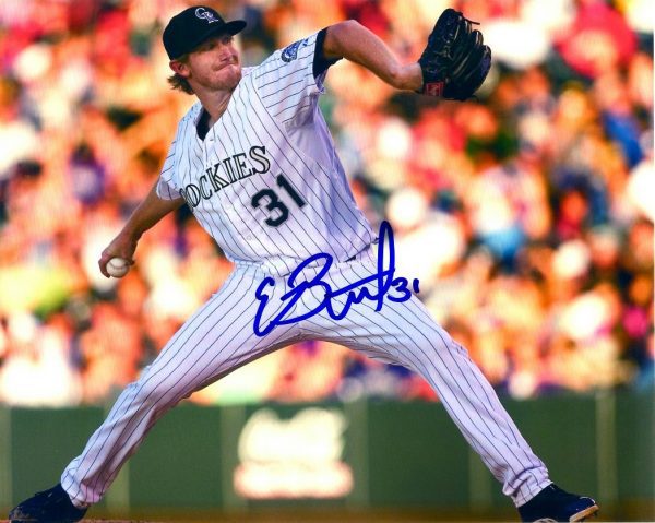 AUTOGRAPHED Ed Butler 8X10 Colorado Rockies Photo