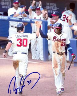 AUTOGRAPHED RYAN LAVARNWAY 8X10 Atlanta Braves photo