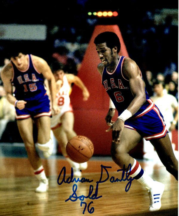 Autographed ADRIAN DANTLEY 8X10 USA photo