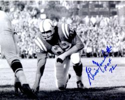 Autographed GINO MARCHETTI 8X10 Baltimore Colts photo