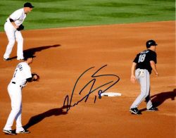 AUTOGRAPHED WES HELMS 8X10 photo Florida  Marlins