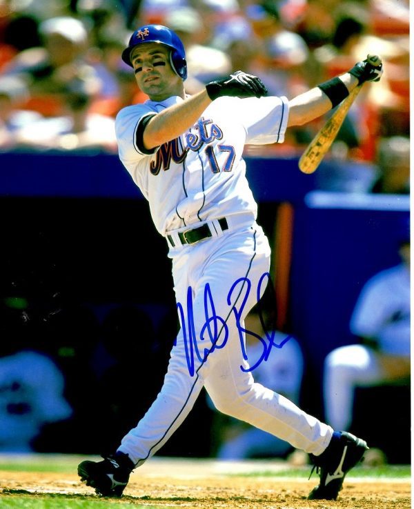 AUTOGRAPHED MIKE BORDICK 8X10 New York Mets photo