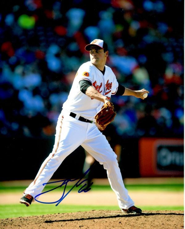 AUTOGRAPHED  T. J. McFarland 8X10 Baltimore Orioles Photo