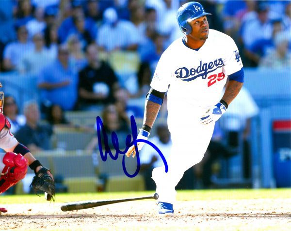 AUTOGRAPHED  CARL CRAWFORD 8x10 Los Angeles Dodgers photo