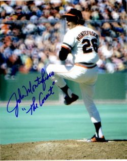 AUTOGRAPHED JOHN MONTEFUSCO 8X10 San Francisco Giants Photo
