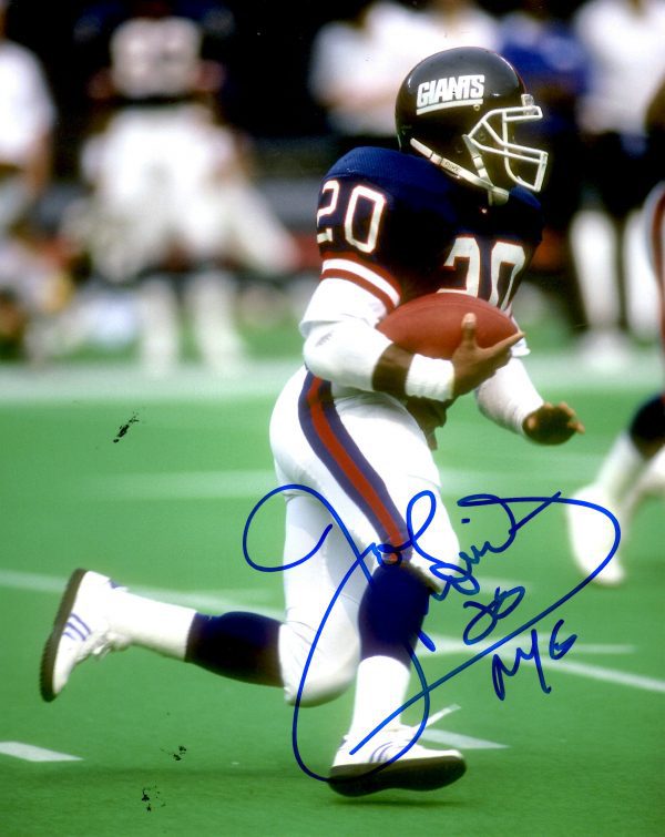 AUTOGRAPHED JOE MORRIS 8X10 New York Giants Photo