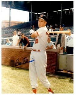 AUTOGRAPHED BOB SKINNER 8X10 St. Louis Cardinals photo