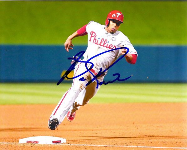 AUTOGRAPHED BEN REVERE 8X10 Philadelphia Phillies Photo