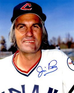 AUTOGRAPHED JIM PERRY 8X10 Cleveland Indians Photo