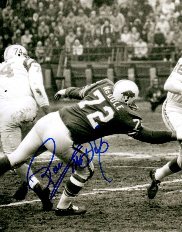 Autographed  RON MCDOLE 8X10 Buffalo Bills Photo