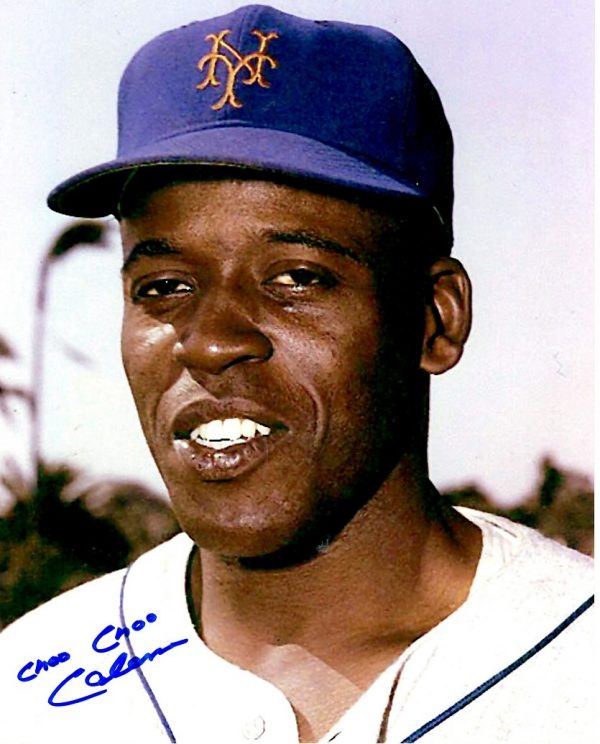 AUTOGRAPHED CHOO-CHOO COLEMAN 8x10 New york Mets photo