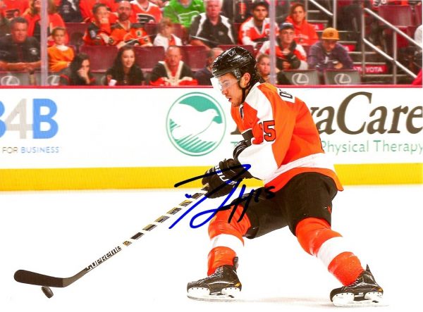 Autographed  MICHAEL DEL ZOTTO 8X10 Philadelphia Flyers Photo