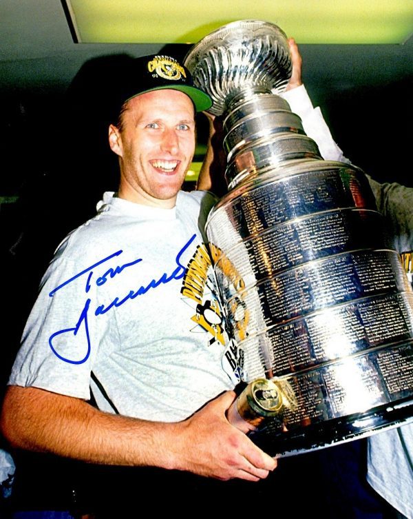 Autographed TOM BARRASSO 8x10 Pittsburgh Penguins Photo