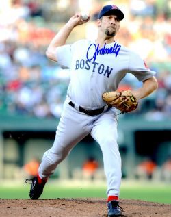 AUTOGRAPHED JOHN SMOLTZ 8X10  Boston Red Sox photo