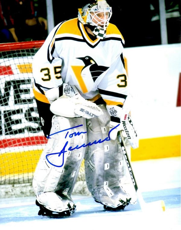 Autographed  TOM BARRASSO 8X10 Pittsburgh Penguins Photo