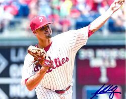 AUTOGRAPHED ADAM MORGAN 8X10 Philadelphia Phillies Photo