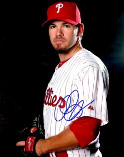 AUTOGRAPHED CHAD DURBIN 8x10 Philadelphia Phillies Photo