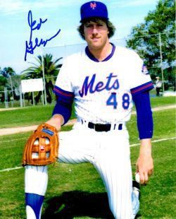AUTOGRAPHED ED GLYNN  8X10 New York Mets photo