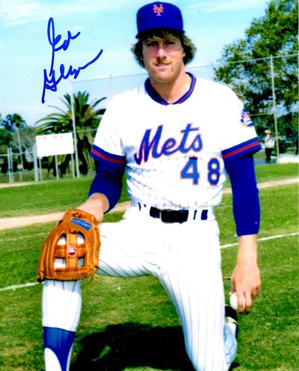 AUTOGRAPHED ED GLYNN  8X10 New York Mets photo
